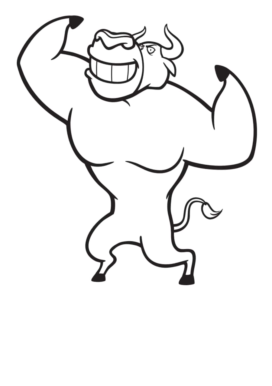 Bull Symbol Kids Kids Coloring Pages Pdf Free Vectors